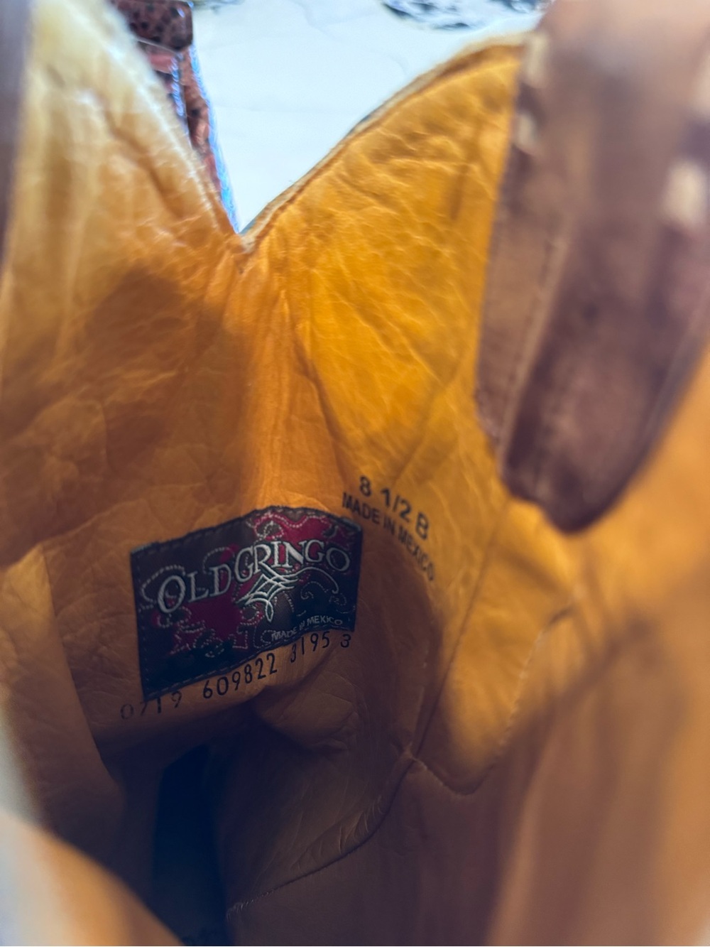 Old Gringo Cream & Brown Genuine High End Western boot. - Picture 7 of 12